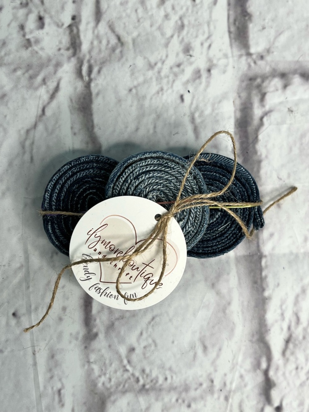 Jean Seams Pack Upcycled denim Strips for Crafts, upcycling